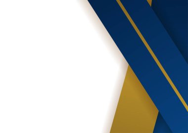 Abstract blue and gold presentation background design
