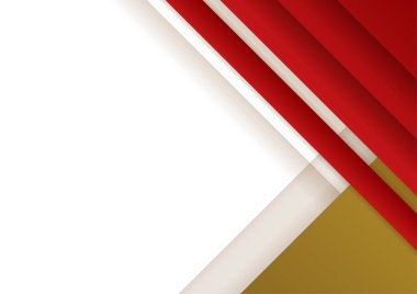 Abstract red and gold presentation design background