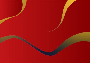 Abstract red and gold presentation design background