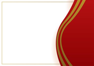 Abstract red and gold presentation design background