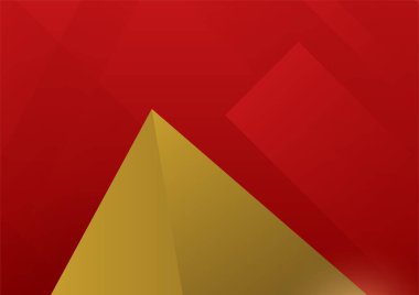 Abstract red and gold presentation design background