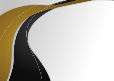 Abstract luxury gradient black and gold presentation design background