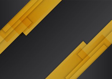 Abstract luxury gradient black and gold presentation design background