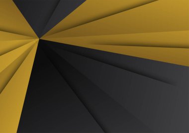 Abstract luxury gradient black and gold presentation design background