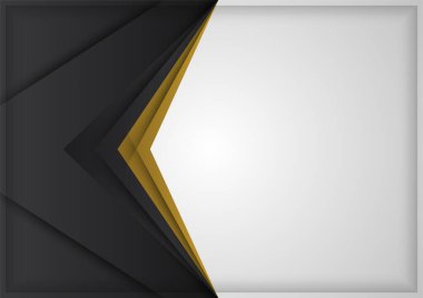 Abstract luxury gradient black and gold presentation design background