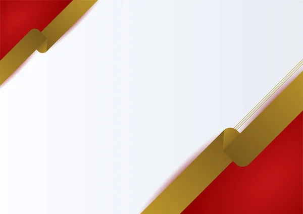 Abstract Red Gold Presentation Design Background — Image vectorielle
