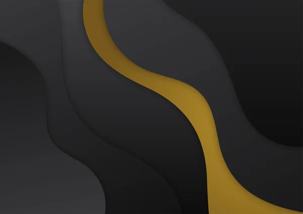 Abstract Luxury Gradient Black Gold Presentation Design Background —  Vetores de Stock
