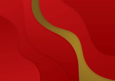 Abstract red and gold presentation design background