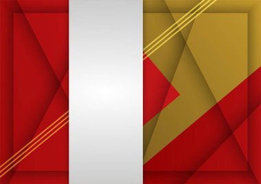 Abstract red and gold presentation design background
