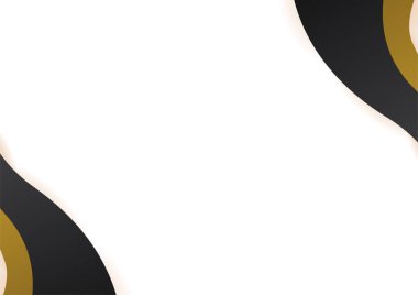 Abstract luxury gradient black and gold presentation design background