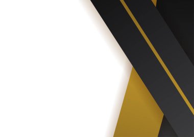 Abstract luxury gradient black and gold presentation design background