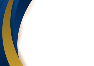 Abstract blue and gold presentation background design
