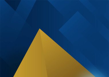 Abstract blue and gold presentation background design