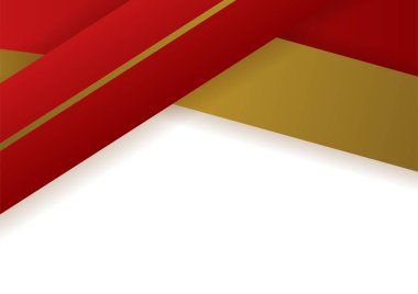 Abstract red and gold presentation design background