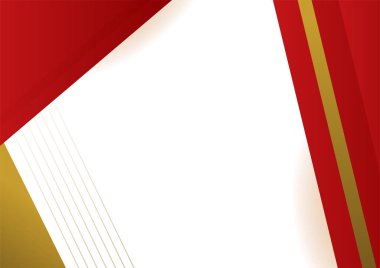 Abstract red and gold presentation design background