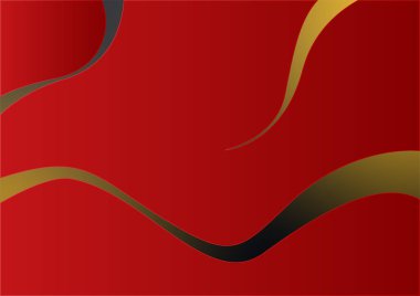 Abstract red and gold presentation design background