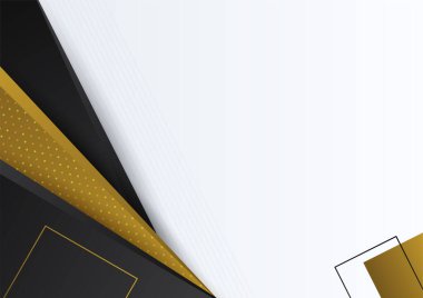 Abstract luxury gradient black and gold presentation design background