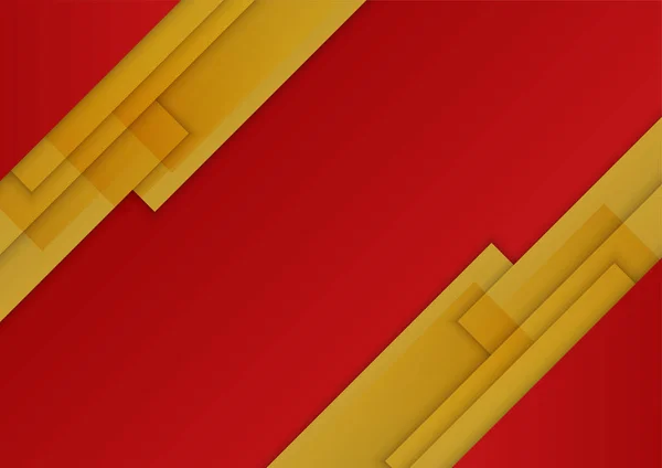 Abstract Red Gold Presentation Design Background — ストックベクタ