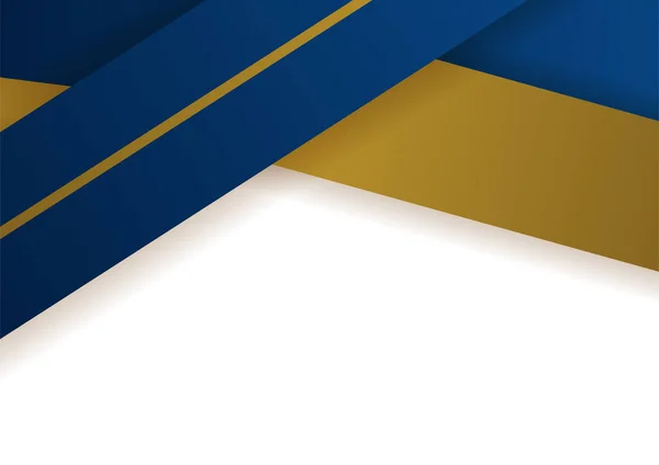 Abstract Blue Gold Presentation Background Design — 图库矢量图片