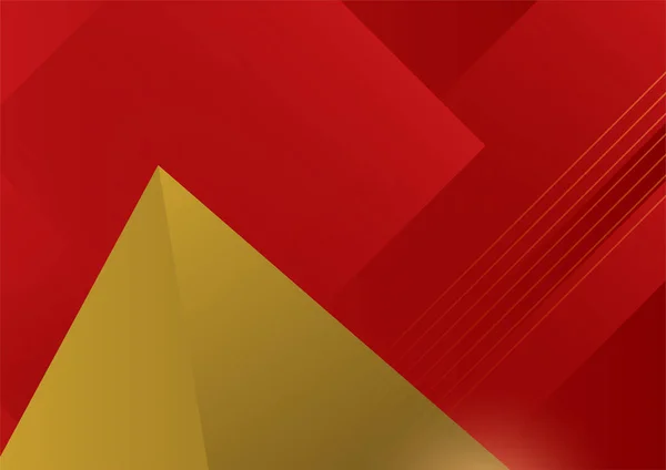 Abstract Red Gold Presentation Design Background — Vetor de Stock