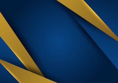 Abstract blue and gold presentation background design