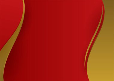 Abstract red and gold presentation design background
