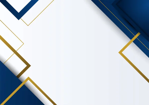 Abstract Blue Gold Presentation Background Design — Image vectorielle