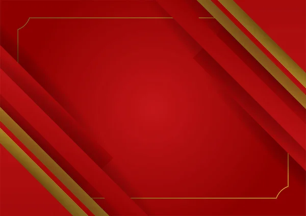 Abstract Red Gold Presentation Design Background — Image vectorielle