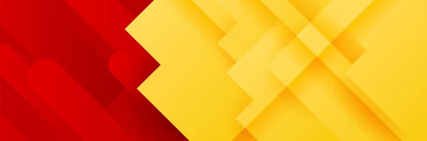 Diseño Moderno Abstracto Rojo Anaranjado Amarillo Banner Fondo Vector Abstracto — Vector de stock