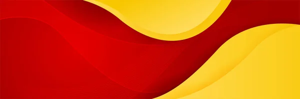 Diseño Moderno Abstracto Rojo Anaranjado Amarillo Banner Fondo Vector Abstracto — Vector de stock