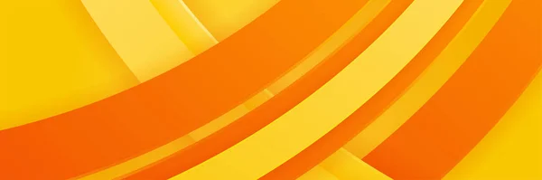 Modern Orange Gul Geometrisk Abstrakt Banner Bakgrund Design Vektor Abstrakt — Stock vektor