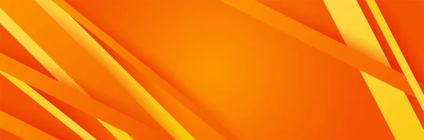 Modernes Orange Gelbes Geometrisches Abstraktes Banner Hintergrunddesign Anzug Für Unternehmen — Stockvektor