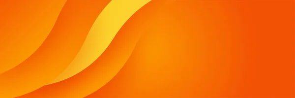 Moderne Orange Jaune Géométrique Abstraite Bannière Conception Fond Convient Aux — Image vectorielle