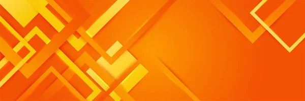 Modern Orange Gul Geometrisk Abstrakt Banner Bakgrund Design Passar För — Stock vektor