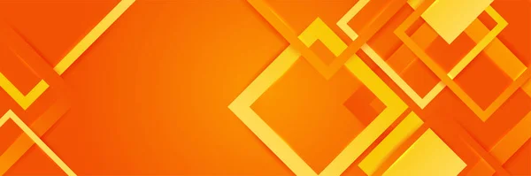 Modern Orange Gul Geometrisk Abstrakt Banner Bakgrund Design Passar För — Stock vektor