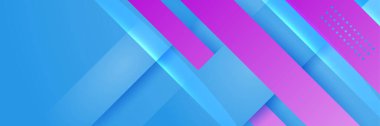 Mavi pembe ve mor soyut afiş arkaplanı