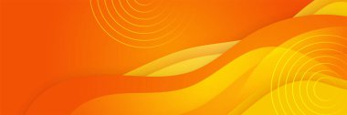 Orange yellow abstract background geometry shine and layer element vector for presentation design. Suit for business, corporate, institution, party, festive, seminar, and talks.