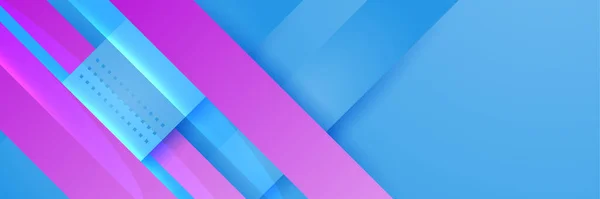 Fondo Banner Abstracto Azul Rosa Púrpura — Archivo Imágenes Vectoriales