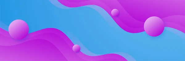 Blau Rosa Und Lila Abstrakte Banner Hintergrund — Stockvektor