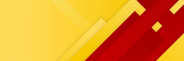 Fondo Geométrico Naranja Amarillo Rojo Moderno Líneas Dinámicas Composición Formas — Vector de stock