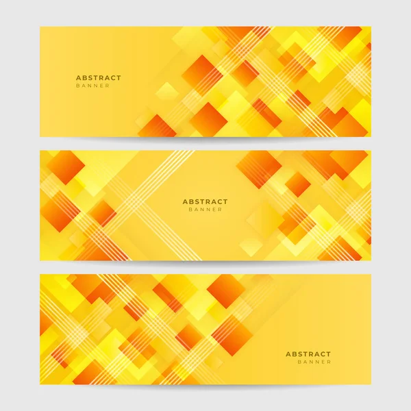 Orange Yellow Abstract Background Geometry Shine Layer Element Vector Presentation — Vector de stock