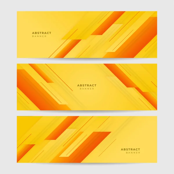 Orange Yellow Abstract Background Geometry Shine Layer Element Vector Presentation — Vettoriale Stock