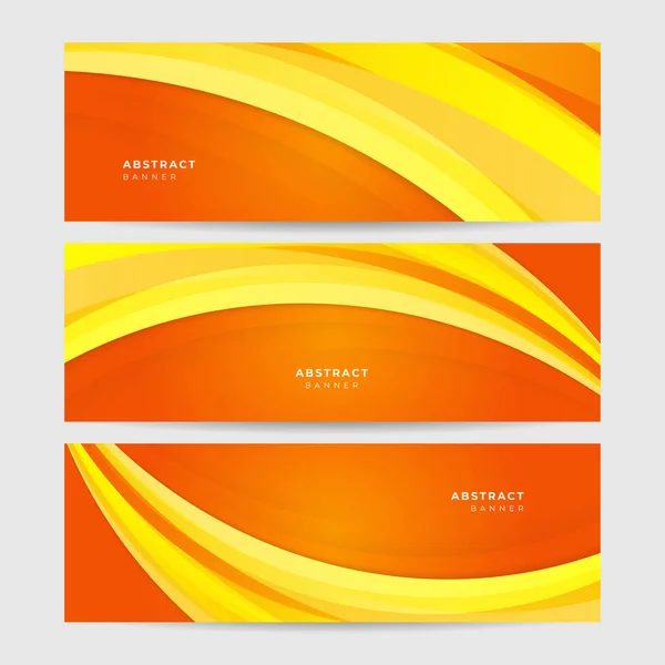 Orange Yellow Abstract Background Geometry Shine Layer Element Vector Presentation — Stock Vector