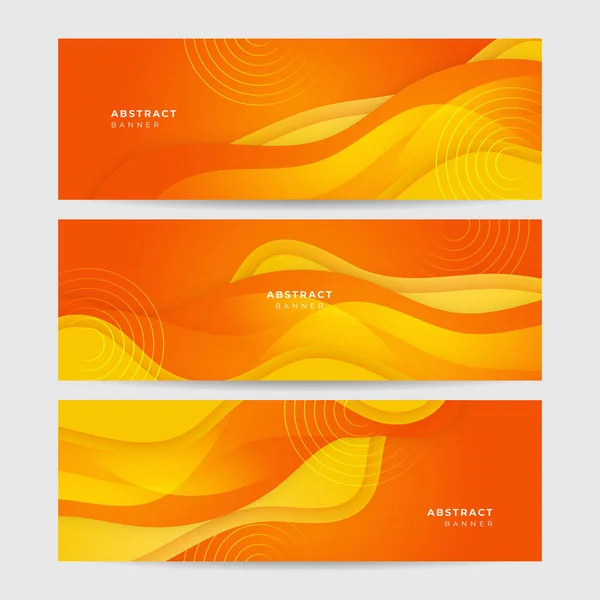 Orange Yellow Abstract Background Geometry Shine Layer Element Vector Presentation — Stockvector