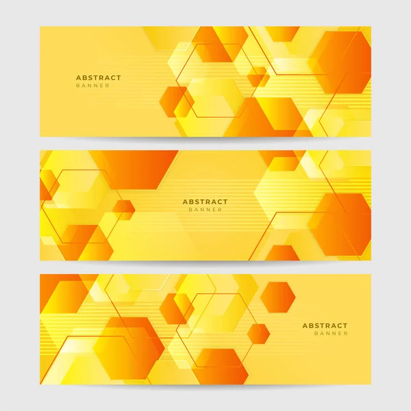 Orange Yellow Abstract Background Geometry Shine Layer Element Vector Presentation — Stok Vektör