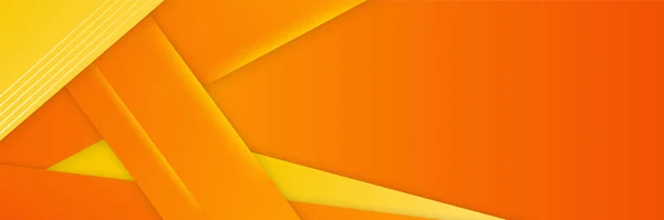 Orange Yellow Abstract Background Geometry Shine Layer Element Vector Presentation — Stock vektor