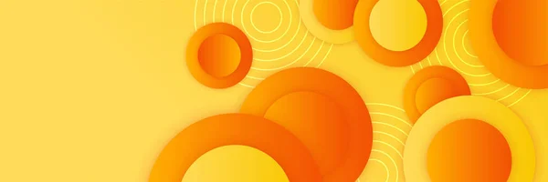 Orange Yellow Abstract Background Geometry Shine Layer Element Vector Presentation — Stockvector