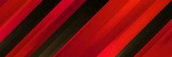Zwarte Rode Abstracte Banner Achtergrond — Stockvector