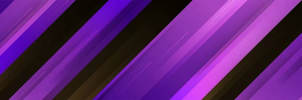 紫色和黑色抽象横幅背景 — 图库矢量图片