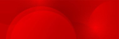 Fütürist teknoloji soyut kırmızı renkli tasarım pankartı. Parçacıkların ve dalga şekillerinin olduğu soyut kırmızı pankart. Vektör soyut grafik tasarım sancak deseni arkaplan ağ şablonu.